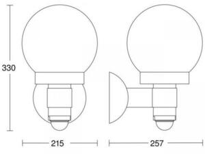 STEINEL L 115 S Außenwandleuchte anthrazit mit Bewegungsmelder E27 2 STEINEL L 115 S Außenwandleuchte anthrazit mit Bewegungsmelder E27 small 2