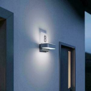 Außenwandleuchte mit Bewegungs- und Dämmerungssensor LED L 820 S SI small 1