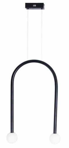 Prüfen Pendelleuchte Max Light Enigma P0513 schwarz 2-flammig 40 cm LED