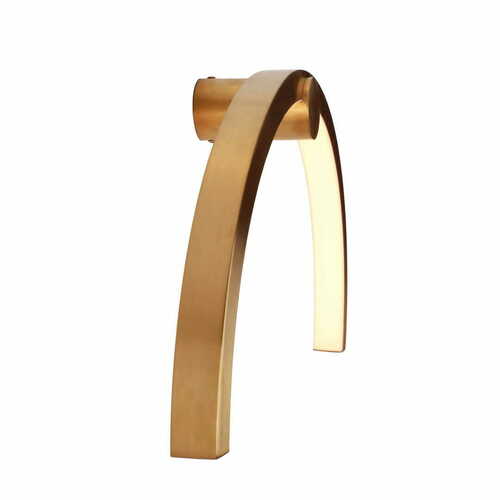 Prüfen Wandlampe Max Light Trio W0336 gebürstetes Gold 60 cm IP44 LED 16W