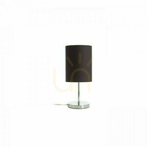Tischlampe Nyc/Ron 15/20 Polycotton Schwarz/Nickel 230 V Led E27 7 W. small 2