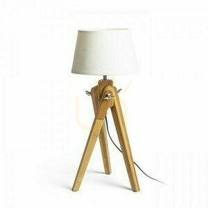 Tischlampe Ambitus/Alvis 24 Creme Weiß Bamboo 230 V Led E27 7 W. small 0