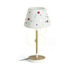Keith/Delisa Tischlampe Mit Usb Weiß Knopf/Buche 230 V Led E27 7 W. small 0