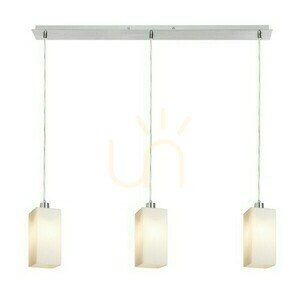 Liz Iii 80 Opal Glas/Chrom Pendelleuchte 230 V Led E27 3x11 W. small 1