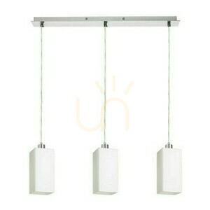 Liz Iii 60 Opal Glas/Chrom Pendelleuchte 230 V Led E27 3x11 W. small 0