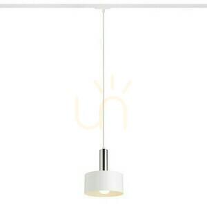 Giulia 20 To 1 Phase Pendelleuchte. Schiene Weiß Chrom 230 V E27 40 W. small 0