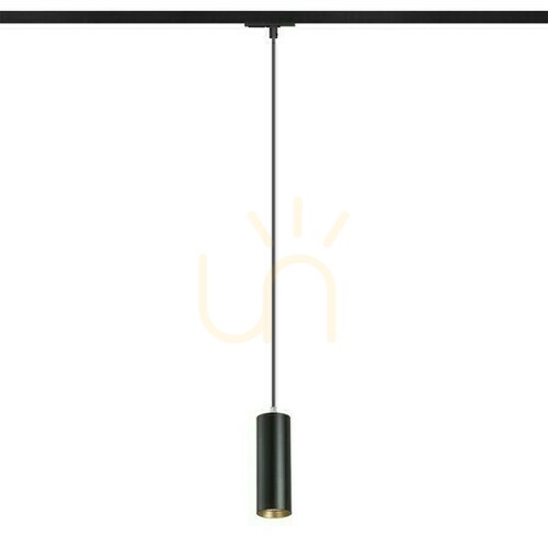 Prüfen Mavro Pendelleuchte für 1 Phase. Schiene Schwarz/Gold 230 V Led 12 W 38° 3000 K