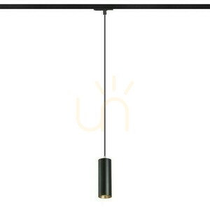 Mavro Pendelleuchte für 1 Phase. Schiene Schwarz/Gold 230 V Led 12 W 38° 3000 K small 0