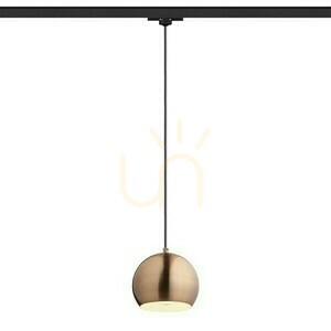 Agneta Pendelleuchte für 3 Phasen. Schienen Gebürstetes Kupfer 230 V E27 40 W. small 0