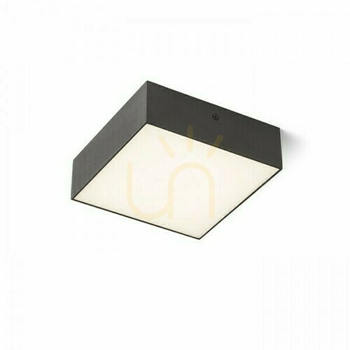 Prüfen Larisa Sq 17 Dimm Decke Plafond Schwarz 230 V Led 15 W 3000 K