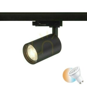 Dude Spotlight für 3 Phasen. Schiene Schwarz 230 V Led Gu10 9 W. small 0