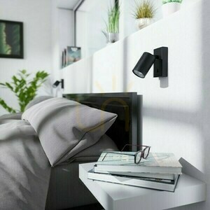 Wall Dude Wandleuchte Schwarz 230 V Led Gu10 9 W. small 1