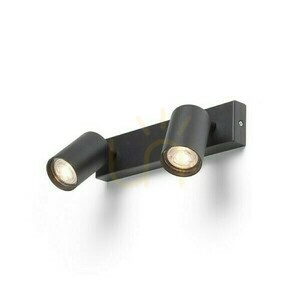 Dude Ii Schwarz 230 V Led Gu10 2x9 W Anbaulampe. small 5