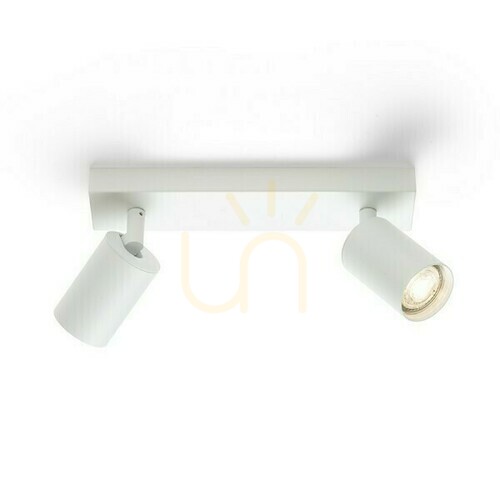 Prüfen Dude Ii Anbaulampe Weiß 230 V Led Gu10 2x9 W.