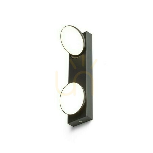 Prüfen Eliseo Ii Anbaulampe Schwarz 230 V Led 2x5 W 3000 K