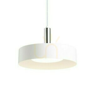 Giulia 40 Pendelleuchte Weiß Chrom 230 V E27 W. small 2