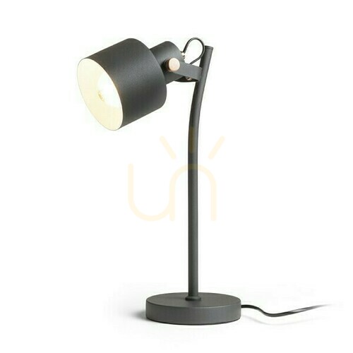 Prüfen Celeia Tischlampe Schwarz Matt Gebürstetes Kupfer 230 V E27 40 W.