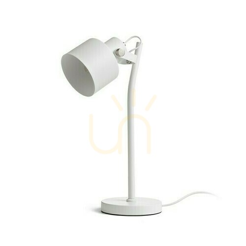 Prüfen Celeia Tischlampe Weiß Matt Nickel Matt 230 V E27 40 W.