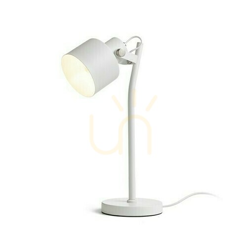 Prüfen Celeia Tischlampe Weiß Matt Nickel Matt 230 V E27 40 W.