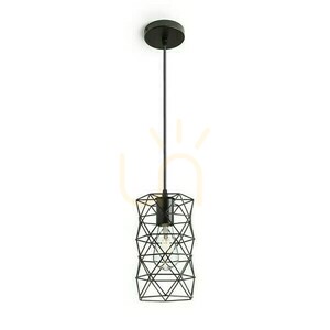 Ilusia Pendelleuchte Schwarz 230 V E27 42 W. small 0