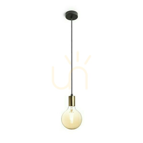 Prüfen Araq Pendelleuchte Brushed Brass/Schwarz 230 V E27 42 W.