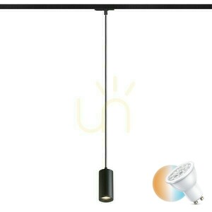 Belenos Pendelleuchte Bis zu 1 Phase. Schiene Schwarz 230 V Led Gu10 9 W. small 0