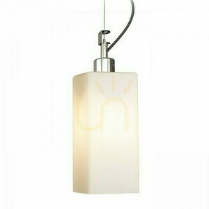 Liz New Opal Glas/Chrom Pendelleuchte 230 V E27 28 W. small 1