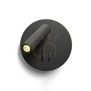 Wandleuchte Thalia Schwarz Satin Acryl 230 V Led 6+3 W 3000 K small 3