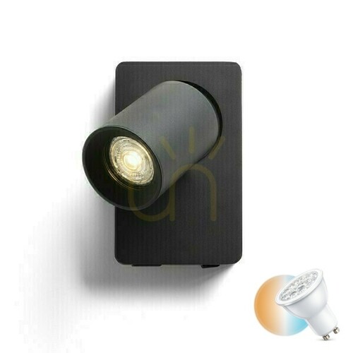 Prüfen Wandleuchte Rendl VOLTERA USB schwarz GU10 9 W