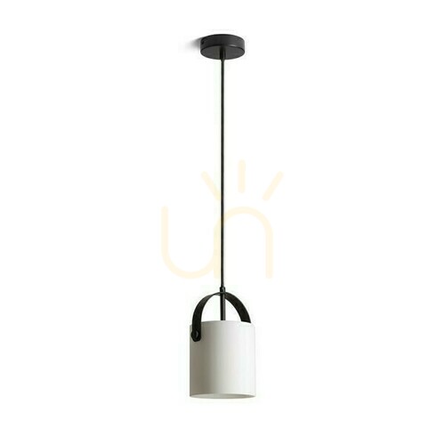 Prüfen Julietta 16 Opalglas/Schwarz Pendelleuchte 230 V E27 20 W.