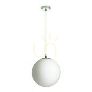 Luna 30 Opal Glas/Chrom Pendelleuchte 230 V Led E27 15 W. small 0