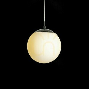 Luna 20 Opal Glas/Chrom Pendelleuchte 230 V Led E27 15 W. small 3