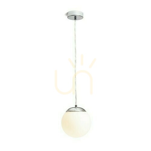 Prüfen Bolly 17 Opal Glas/Chrom Pendelleuchte 230 V Led E27 15 W Ip44