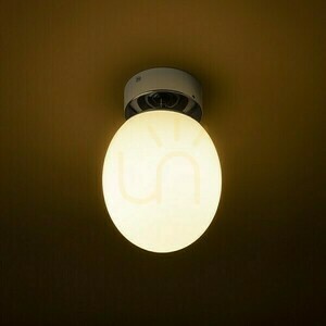 Badezimmerlampe Meringue 16 Decke Opalglas/Chrom 230 V E27 15 W Ip44. small 2