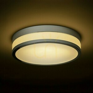 Cira Led Badezimmerlampe 35 Decke Opal Glas/Chrom 230 V 24 W Ip44 3000 K small 2