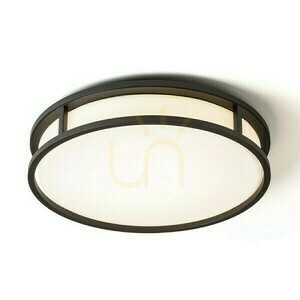 Badezimmerlampe Grande Led 35 Decke Opal Glas/Schwarz 230 V 24 W Ip44 3000 K small 2