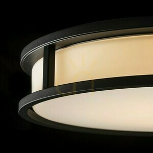 Badezimmerlampe Grande Led 35 Decke Opal Glas/Schwarz 230 V 24 W Ip44 3000 K small 4