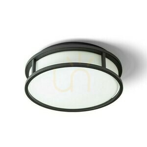 Badezimmerlampe Grande Led 25 Decke Opal Glas/Schwarz 230 V 12 W Ip44 3000 K small 1