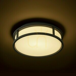 Badezimmerlampe Grande Led 25 Decke Opal Glas/Schwarz 230 V 12 W Ip44 3000 K small 2