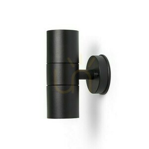 Außenwandleuchte Sorano Ii Schwarz Kunststoff 230 V Led Gu10 2x8 W Ip44 small 2