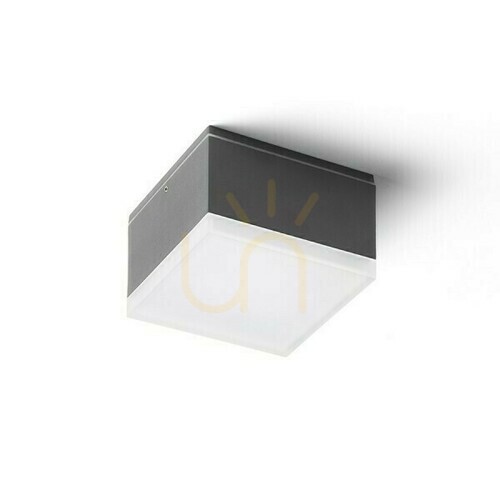 Prüfen Plafonds Outdoor Orin Sq Ceiling Anthrazit Satin Acryl 230 V Led 10 W Ip54 3000 K