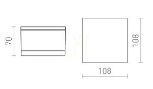 Rendl ORIN SQ R13629 Außen-Deckenleuchte anthrazit, LED 10 W 3000 K IP54 small 4