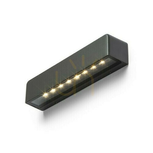 Prüfen Außenwandleuchte SAMPO anthrazitgrau, LED 9 W, 3000 K, IP65