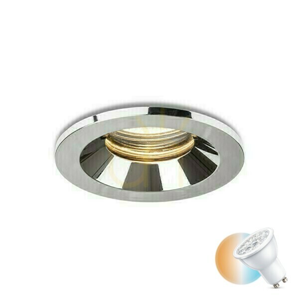 Bella Gu10 Chrom 230 V Led 15 W Ip65 Einbauleuchte