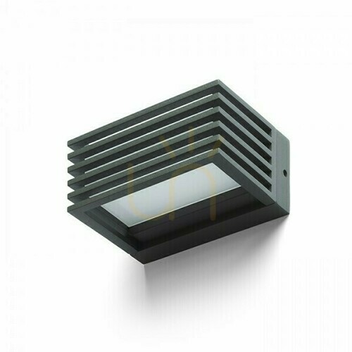 Prüfen Wandleuchte Claire 14 Wandleuchte Anthrazit Milch Acryl 230 V Led 6 W Ip54 3000 K
