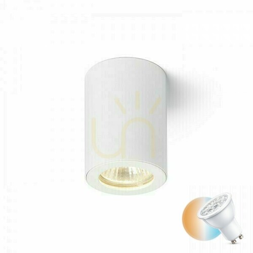 Prüfen Badezimmerlampe Lola 88 Decke Weiß 230 V Gu10 15 W Ip54