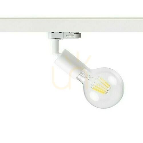 Prüfen Fax E27 Strahler für 3-Phasen-Schiene Weiß 230 V 25 W.