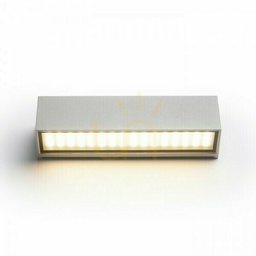 Prüfen Außenwandleuchte Camargue Silber Grau Satiniertes Glas 230 V Led 6 W Ip65 3000 K