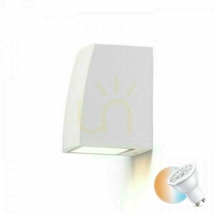 Selma Außenwandleuchte Weiß 230 V Gu10 35 W ip54 small 0