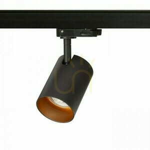 Connor Strahler für 3 Phasen Schiene Schwarz/Gold 230 V Led Gu10 10 Watt. small 1